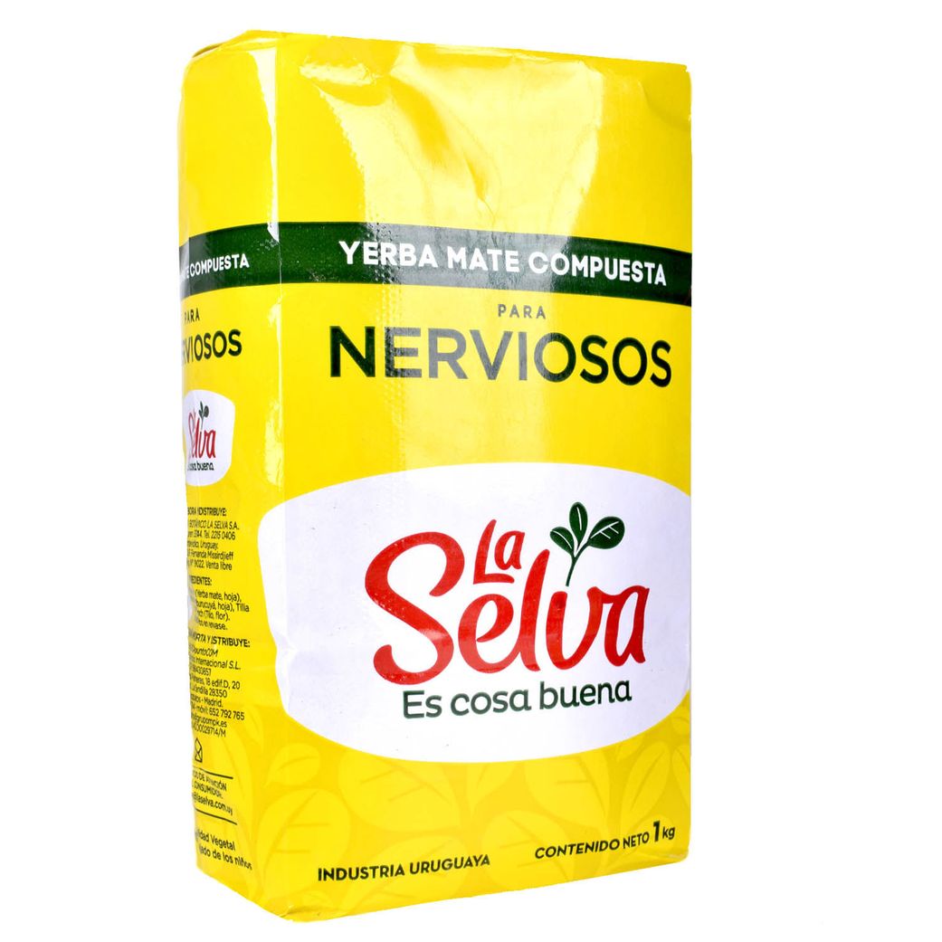  La Selva Yerba Mate Para Nerviosos 1 kg : Grocery & Gourmet  Food