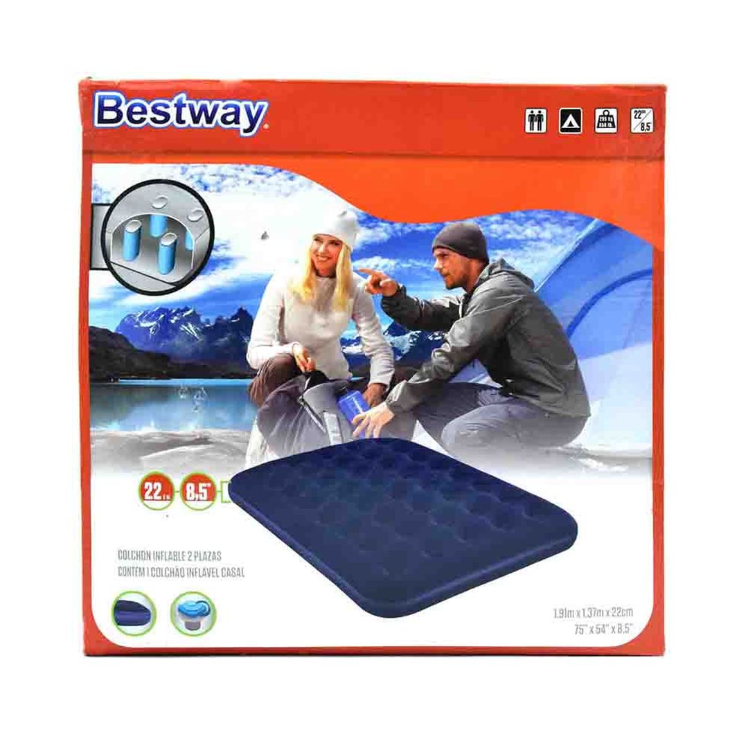 Colchon hinchable 2 personas 191 X 137 X 22cm BESTWAY + 2