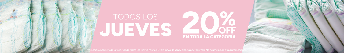 20% pañales